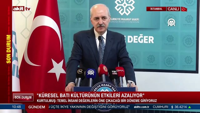 TBMM Başkanı Numan Kurtulmuş Maarif Vakfı İstişare toplantısında konuştu