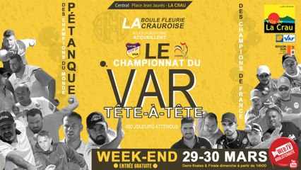 Championnat du Var tête-à-tête 2025 à La Crau - Pétanque