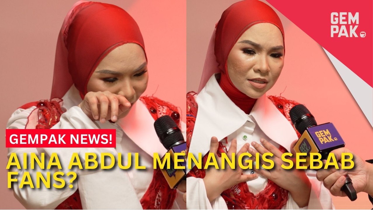 #GempakVideoNews : #GMWA24: Air Mata Aina Abdul Gugur Kerana Peminat  -”Sebak, Tak Tahu Kenapa…”