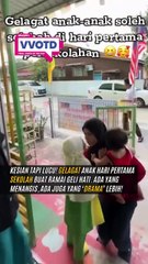 Hari pertama sekolah memang penuh drama!