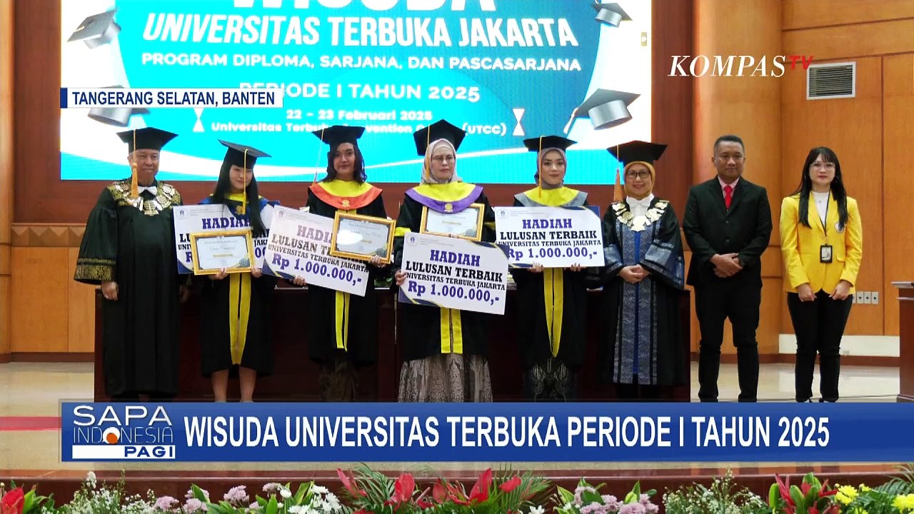 Selamat! 4 Ribu Lebih Mahasiswa Universitas Terbuka Ikuti Upacara Wisuda
