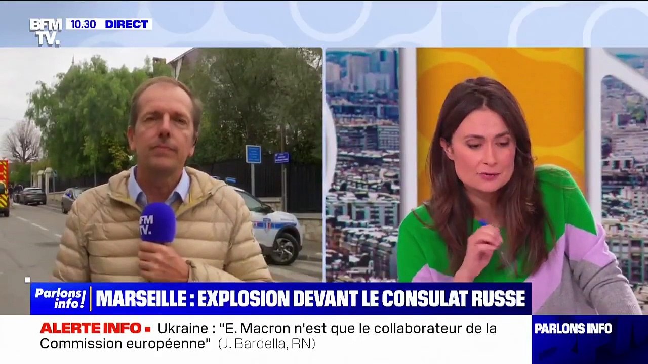 Plusieurs engins explosifs lancés ce matin dans le jardin du consulat de Russie à Marseille - Aucune personne n'a été blessée - VIDEO