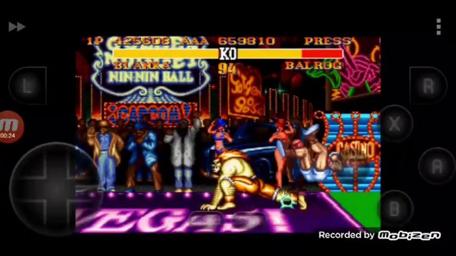 Street Fighter II Turbo: Hyper Fighting Blanka vs Balrog luta completa