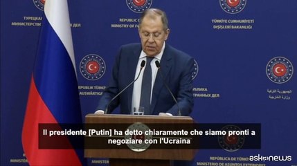 Ucraina, Lavrov: "Stop guerra solo con accordo che vada bene a Mosca"