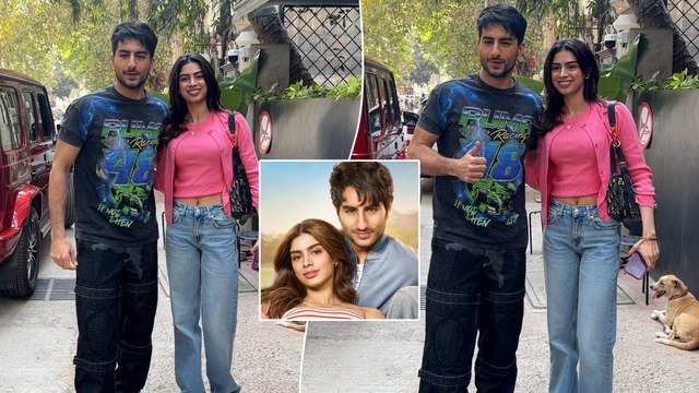 Nadaaniyan Stars Ibrahim Ali Khan & Khushi Kapoor Clicked Together In Their Cutest Andaz!