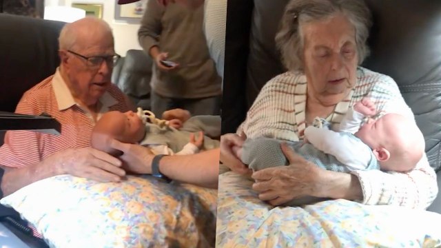 Grandparents Surprised With Great Grandsons For First Time | Happily TV