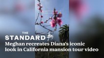 Meghan Recreates Diana's Iconic Look In California Mansion Tour Video