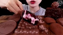 ASMR MUKBANG｜CHOCOLATE MARSHMALLOW MAGNUM MILKA RICE CAKE ICE CREAM