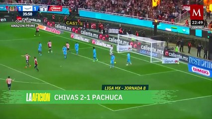 Chivas remonta y vence a Pachuca con un jugador menos