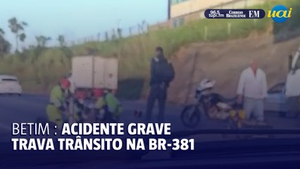 BR-381: Acidente grave trava trânsito