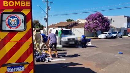 Motociclista é encaminhado ao Hospital Universitário após acidente no São Cristóvão