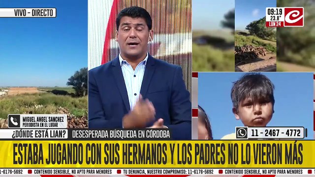 Desaparición de Lian: secuestraron una camioneta y tres celulares