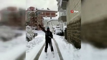Burası Uludağ değil Trabzon! şaşkın bakışlara aldırmadı!