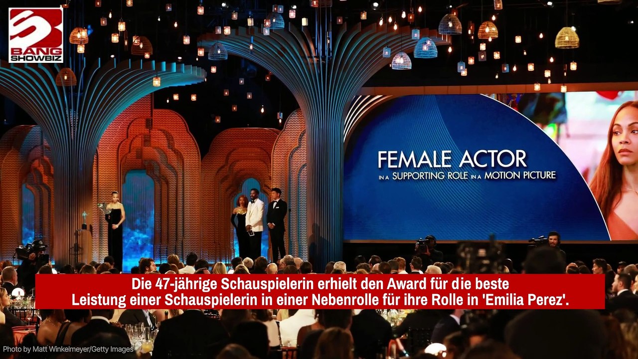 Zoe Saldana: SAG-Award für ihre Performance in 'Emilia Perez'