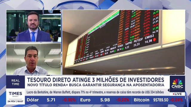 Tesouro direto atinge 3 milhões de investidores, com público jovem destaque; diretor da B3 explica