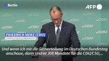 Merz strebt Koalition mit SPD an