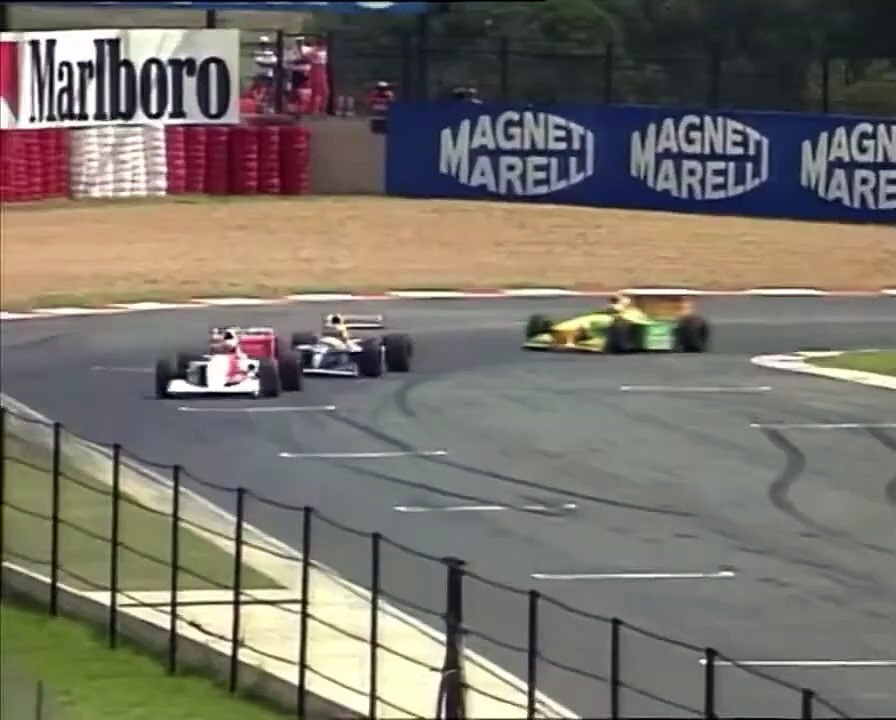 Senna vs Prost vs Schumacher en el Gran Premio de Sudáfrica (1993)