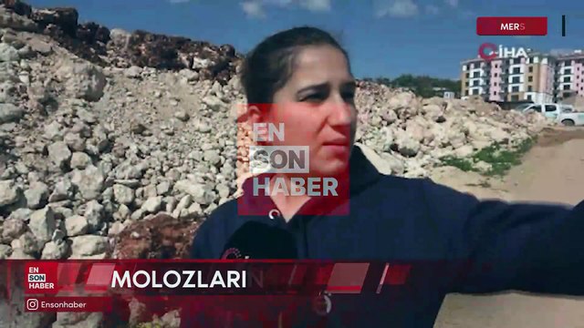 Mersin'de molozların altında kalan kadın yaşam mücadelesi veriyor