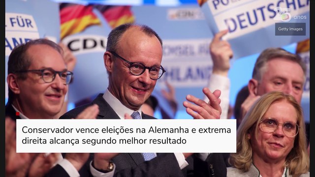 Conservador vence eleições na Alemanha e extrema direita alcança segundo melhor resultado
