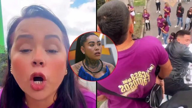 Familiares de Yina Calderón armaron rumba en las afueras de La Casa de los Famosos: videos virales