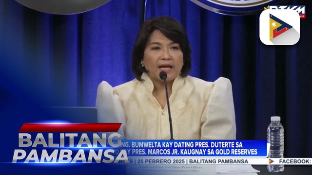 Malacañang, bumwelta kay dating Pres. Duterte sa patutsada nito kay PBBM kaugnay sa gold reserves