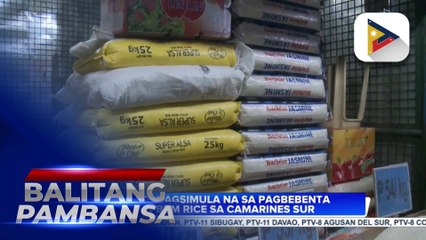 NIA-5, nagsimula na sa pagbebenta ng BBM Rice sa Camarines Sur