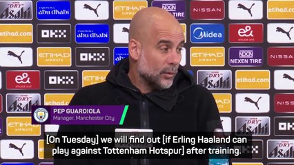 Guardiola provides update on Haaland's injury