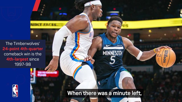Timberwolves create history with 'crazy' comeback win over Thunder