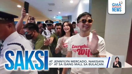 Dennis Trillo at Jennlyn Mercado, nakisaya sa "Family Feud" at sa isang mall sa Bulacan | Saksi
