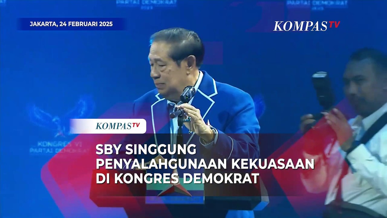 Pidato SBY di Kongres Demokrat: Singgung Penyalahgunaan Kekuasaan hingga Salah Sebut Presiden