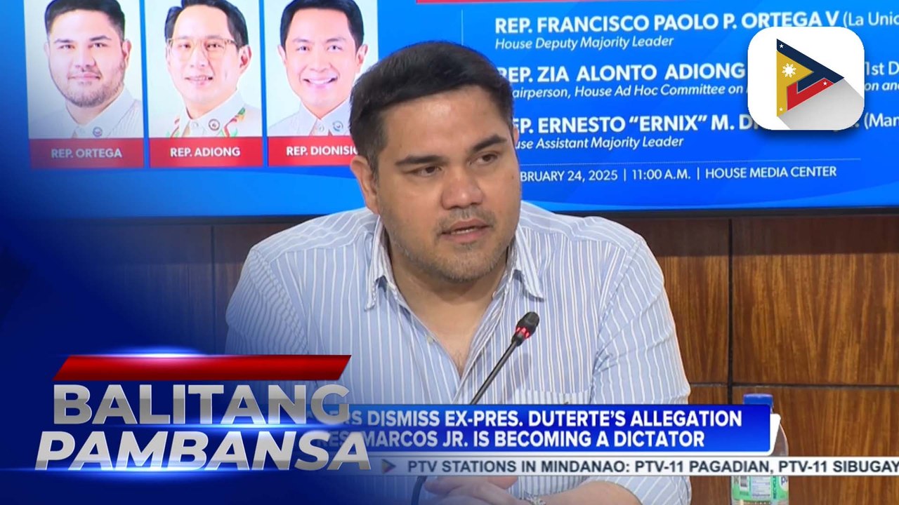 House leaders dismiss ex-Pres. Duterte’s allegation that PBBM is becoming a dictator