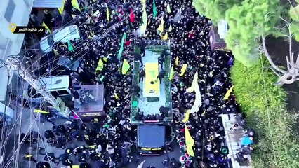 نعش القيادي في حزب الله صفي الدين يصل إلى جنوب لبنان