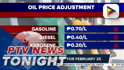 Oil price hike set for February 25