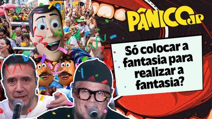 ALBA E MORGADO SUGEREM PULAR CARNAVAL DO TOY STORY: BONECO SÓ FICA EM PÉ SE BRINCAREM COM ELE