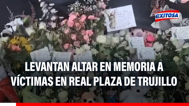 Trujillo: Levantan altar en memoria a víctimas del colapso de techo del Real Plaza