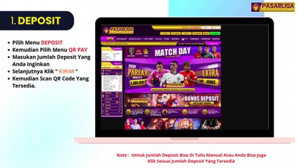 CARA DEPOSIT VIA QR PAY PASARLIGA | DEPOSIT CEPAT KURANG DARI 1 DETIK