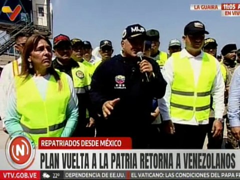 Vpdte. Sec. Cabello destacó trabajo conjunto de instituciones del Estado para recibir repatriados