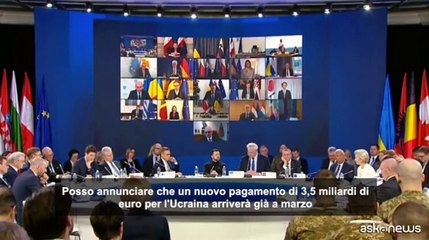 Von der Leyen: altri 3,5 miliardi di euro per l'Ucraina gi? a marzo
