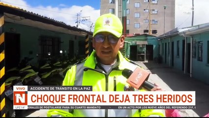 vehículos chocaron de frente y dejaron 3 heridos