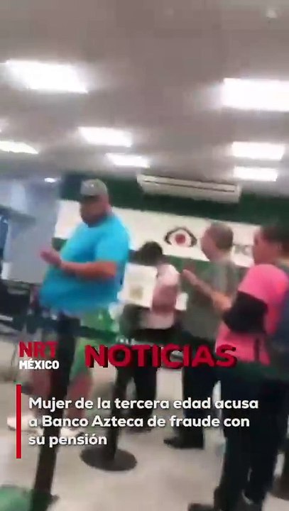 Una mujer de la tercera edad denunció que fue víctima de un presunto fraude con su pensión en Banco Azteca
