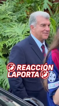 Viral reacción de Laporta cuando le piden que fiche a Haaland