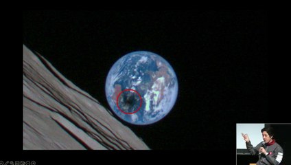 Private Japanese Moon Lander's View Of Solar Eclipse Shadow And Earth