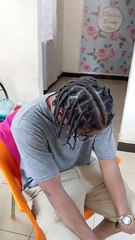 Showing off Natural Hair braids