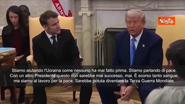 Trump: Noi abbiamo aiutato l'Ucraina come nessun altro, parlando di pace