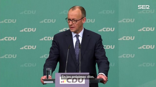 Merz: Queremos formar una coalición con los socialdemócratas y dialogaremos en próximos días