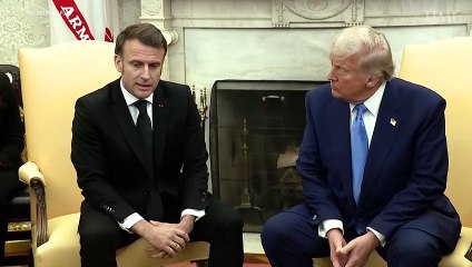 Trump Meets French President Macron as Uncertainty Grows About U.S. Ties to Europe and Ukraine