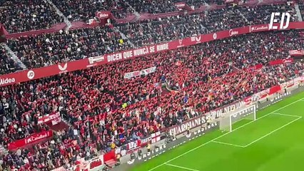 Aficionados del Sevilla protestan contra la participación de Israel en LaLiga ⚽