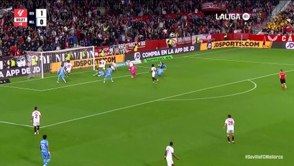 MX: LaLiga (J25) Resumen y goles del Sevilla 1-1 Mallorca
