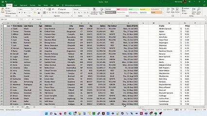 Excel Tips and Tricks - Select A Table In One Sheet