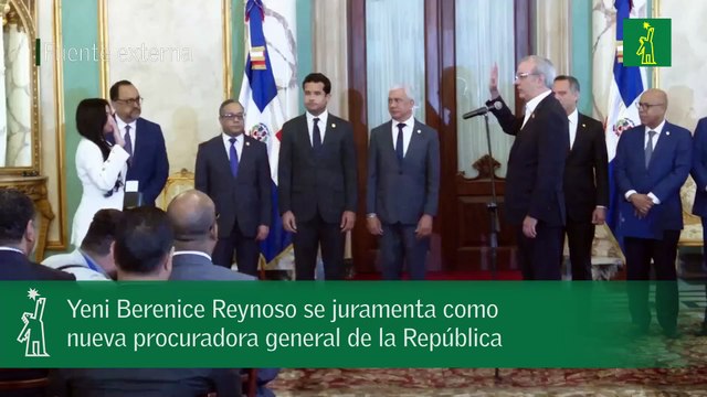 Yeni Berenice Reynoso se juramenta como nueva procuradora general de la República